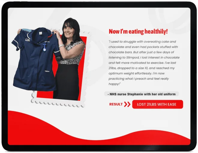 Slimpod programme shown on an iPad