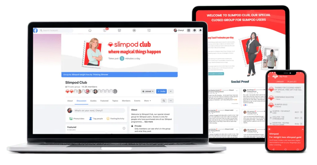 Slimpod across laptop, tablet and phone